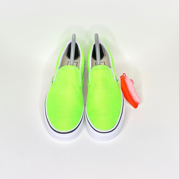 New Vans Neon Green Slip on - Picture 2 of 5
